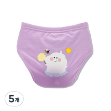 agazzang Friendly 6層如廁訓練褲, 雲朵(紫色), 5個