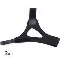 優良良品 舒適睡眠防張嘴束帶 黑色, 3個
