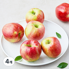 홍로 사과, 4개, 1.5kg(중과, 6~7입)