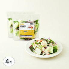 슬림픽 실속토핑 꽃맛살 샐러드, 150g, 4개