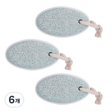 파라디 발 각질 제거 스톤 그린, 1개입, 6개