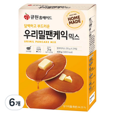 Q-one自家製 韓國國產小麥鬆餅粉, 430g, 6個