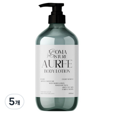 아우페 아로마 모이스처 대용량 바디로션 포레스트우디향, 1L, 5개