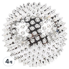 Den Villier 清爽舒適按摩器 4.7cm, 4個, 銀色