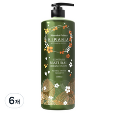 키라니아 보타니컬 두피샴푸 플로럴오렌지향, 1L, 6개