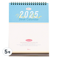 비팬시 2025 비기넌 데스크 캘린더, 혼합색상, 5개