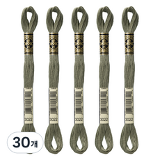 브랜드얀 DMC 자수실 25번사, 3022번, 30개