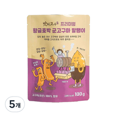 맛의고수 프리미엄 황금 호박 군고구마 말랭이, 5개, 100g