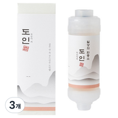 비타온 일상의 한증소 비타민 샤워필터, 3개, 도인(복숭아 속씨, 홍황색) : 깊은 산속의 복숭아 꽃잎 향