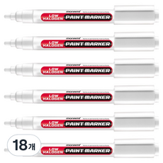 monAmi 低鹵素油漆筆 白色, 18個