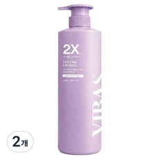 비바스 2X 스칼프 액티브 볼륨 리프팅 단백질 약산성 탈모샴푸, 1kg, 2개