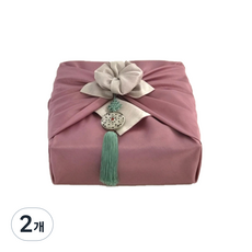 Rmye絲綢雙層包袱巾 80*80cm, 粉色+象牙色, 2個