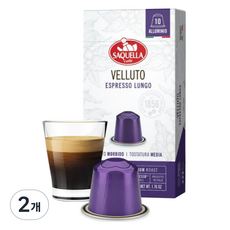 사켈라 네스프레소 호환 벨루토 캡슐커피, 5g, 10개입, 2개