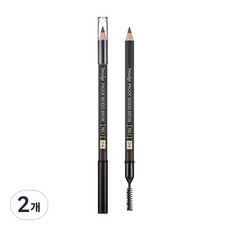 미샤 스머지프루프 우드 아이브로우 펜슬 1.47g, 다크 브라운, 2개