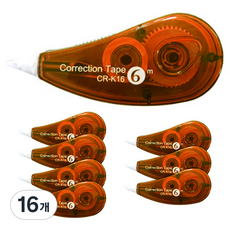 다다 가성비 수정테이프 6m, 갈색, 16개