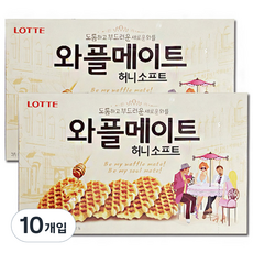 롯데 와플 메이트 허니소프트, 144g, 10개