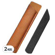 Nalli Sisters 攜帶型修甲銼刀 黑色 + 皮革套組, 2套, 單一顏色