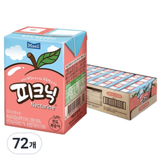 매일유업 피크닉 천도복숭아, 200ml, 72개