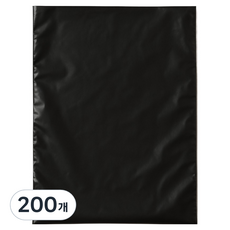 이거닷 웰메이드 배접 비닐봉투 블랙 폭 80cm x 길이 100cm, 200개, 40L