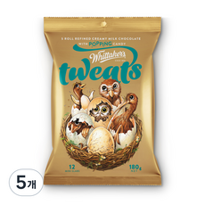 Whittaker's 迷你跳跳糖牛奶巧克力, 5袋, 180g