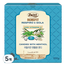 자이니 이탈리안 멘톨향 캔디, 500g, 5개