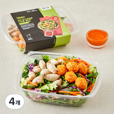 피칸플레이트 마라 닭가슴살볼 머쉬룸 샐러드, 225g, 4개
