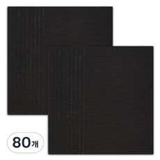 MaDaKkuMi 彩色瓦楞紙, 18 黑色, 80個