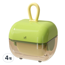 DING DONG PET 寵物滾輪 便攜式半永久迷你除塵滾筒 綠色 本體, 4個