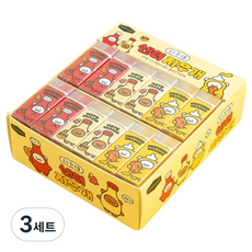 PINKFOOT 醬料好朋友 中心橡皮擦 3款 x 12入組, 3套, 混合顏色