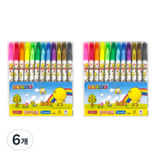 DONG-A 小黃雞香氣彩色筆, 6套, 12色