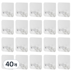 구디푸디 코드 걸이, 투명, 40개