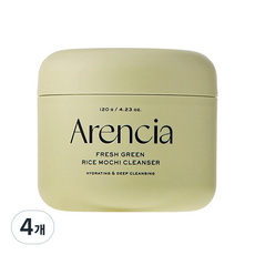 Arencia 年糕潔面乳 清新綠色米麻糬, 120g, 4個