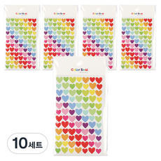 泰坦手帳裝飾貼紙 6入, 10套, 愛心