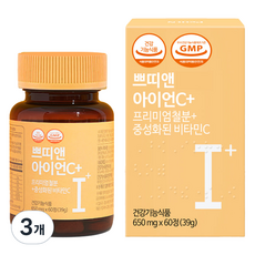 Petit N 鐵C+鐵質維他命C營養劑, 39g, 60片, 3個