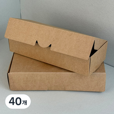 BEST PACK 自然牛皮折疊盒 22號, 單一顏色, 40個