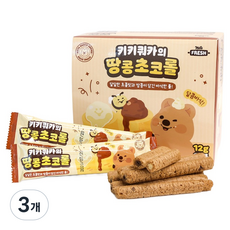 메타프레쉬 키키쿼카의 땅콩초코롤 20p, 240g, 3개