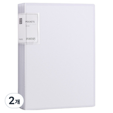 Officecore 半透明活頁文件夾 A4 100頁, 白色, 2個