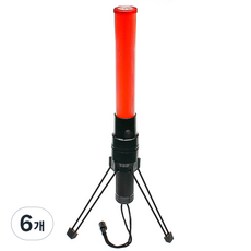 MIREU 三功能三腳架 LED 螢光棒, 紅色, 6個