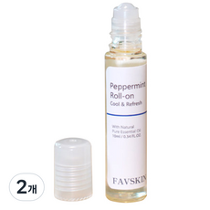 FAVSKIN 薄荷滾珠按摩油, 10ml, 2個