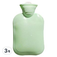 Homesprint 彩色保溫熱水袋 1L 綠色, 3個