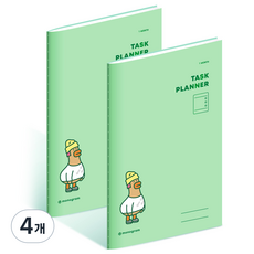 모노그램 1MONTHS 태스크 플래너 MG-0023, HIPDUCK2, 4개