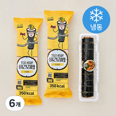 11시45분 비건김밥 우엉유부 (냉동), 220g, 6개