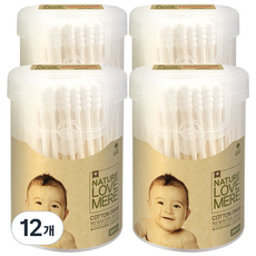 NATURE LOVE MERE 然自母愛 新生兒專用棉花棒, 200件, 12個
