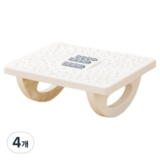 생활의이득 사무실 가정용 지압롤러 흔들 패드, 4개, 화이트