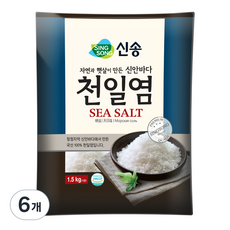 신송 천일염, 1.5kg, 6개