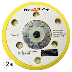 프로탑 에어 샌더기용 장착 패드 6홀 125mm, 2개