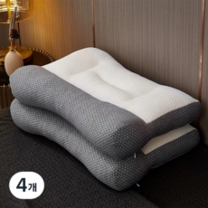 HAWAII SLEEP 高密度舒適頸椎枕, 灰色, 4個