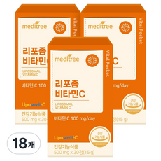 메디트리 바이탈포켓 리포좀 비타민C 15g, 18개, 30정