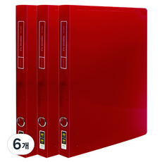 투명 프론티어 화일 프리미엄 A4 40매, 적색, 6개
