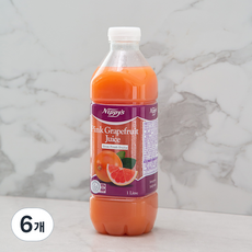 니피 핑크 자몽 주스, 1L, 6개